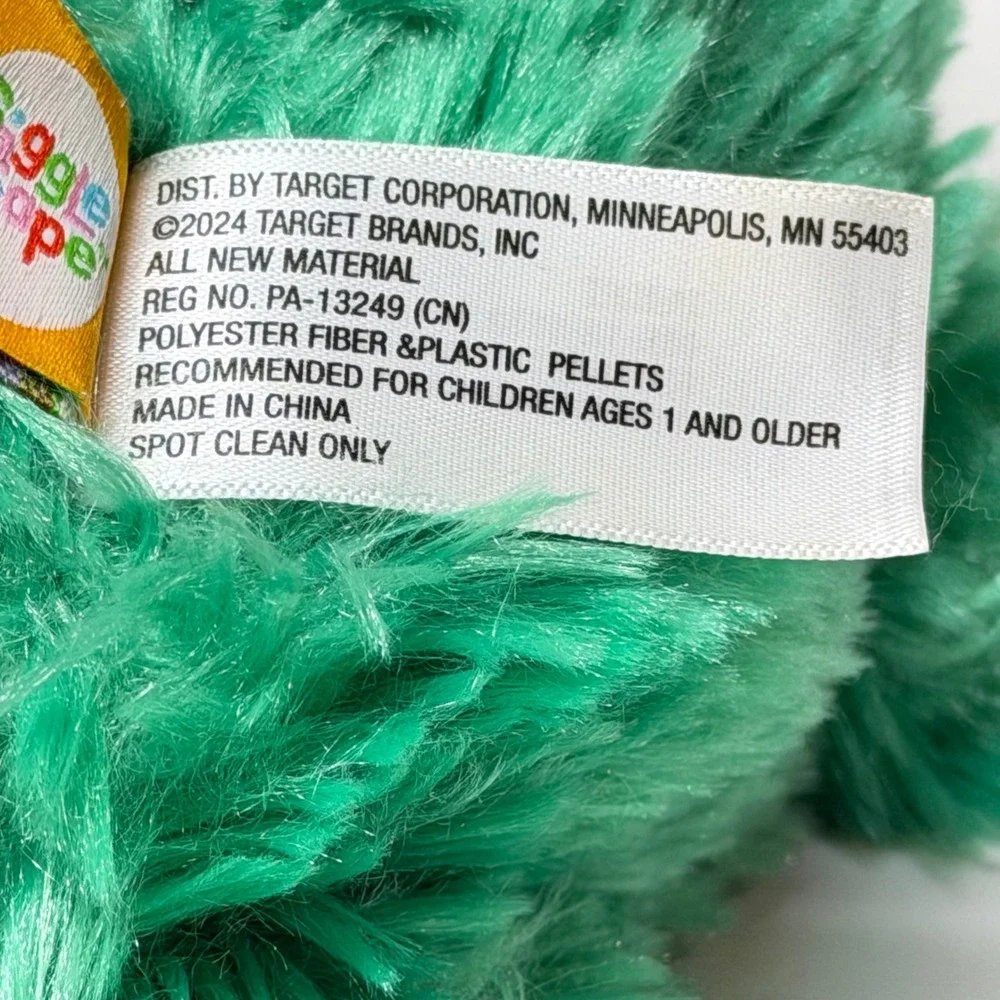 Gigglescape Green Monster Plush Stuffed Animal Fuzzy Kidcore Toy New